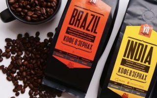 Кофе в зернах Бразилия, Индия и Перу